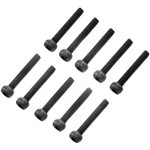 Losi Cap Head Screws, M4 x 25mm STL (10)