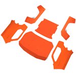 Losi Body Set Complete, Flourescent Orange: 5IVE-T 3.0
