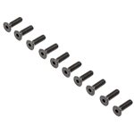 Losi Flat Head Screws, M4 x 12mm STL (10)