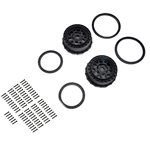 Proline Wheel and Beadlock Set, Black (2): 5IVE-T 3.0