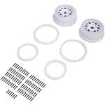 Proline Wheel and Beadlock Set, White (2): 5IVE-T 3.0