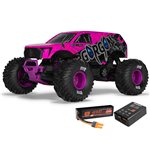 ARRMA 1/10 GORGON 223S 2WD RTR Brushless Monster Truck, Pink/Black