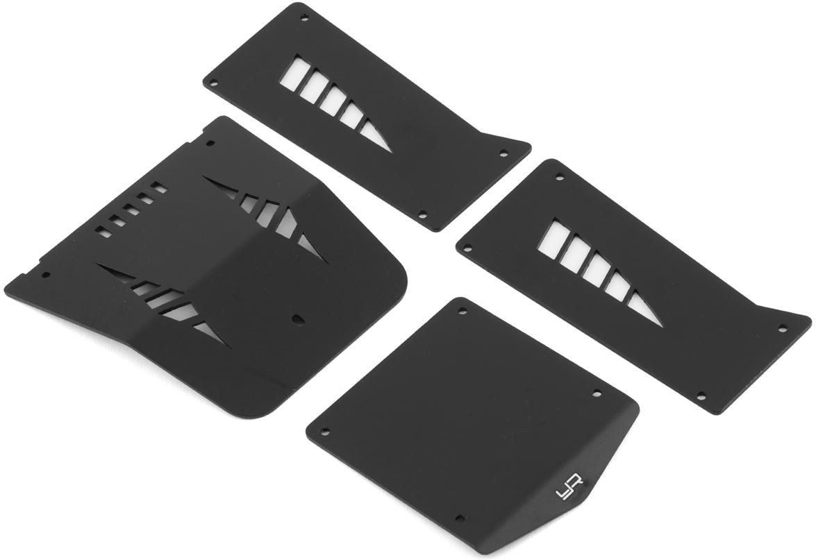 Yeah Racing Yeah Racing UTB18 Capra Aluminum Cage Protector Panel Set (Black