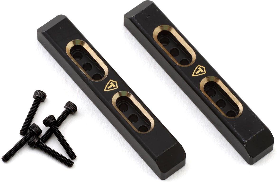 Treal Hobby Treal Hobby Axial SCX24 Brass Boulder Bars (Black) (2) (7.9g)