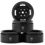 Treal Hobby Treal Hobby Type P 1.9" Heavy Duty Vintage Style Wheels (Black)