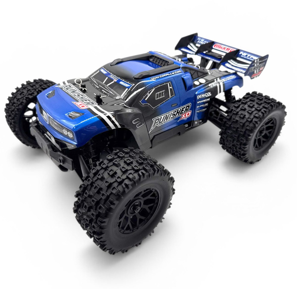 Team Corally Punisher Xd 4Wd 2S Small Scale, Rtr Monster Truck, Blue