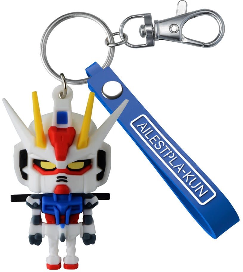 Bandai Gundam Bandai Aile Stpla-Kun 3D Rubber Mascot Keychain