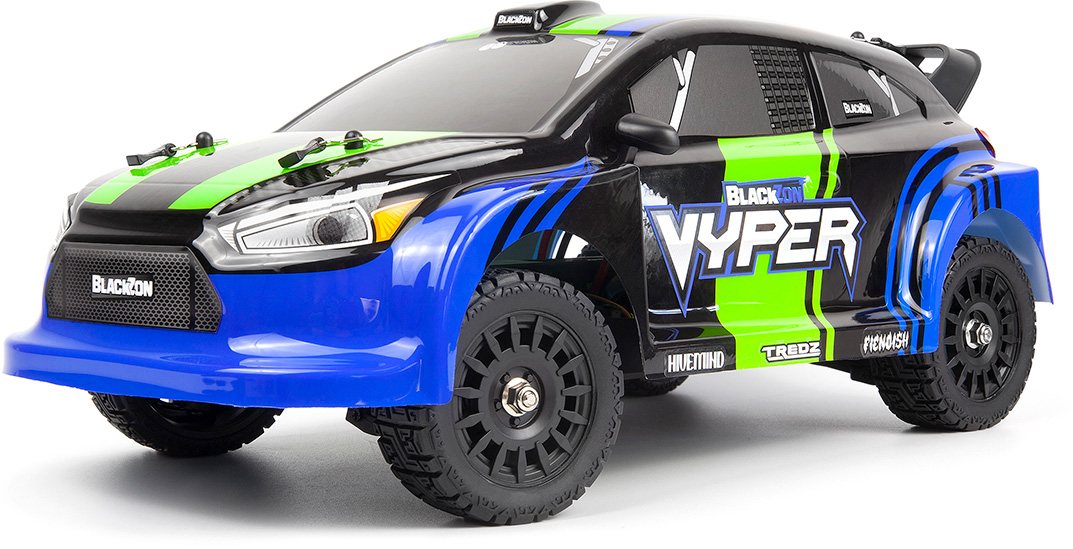 Blackzon Vyper Rx 1/16 4Wd Rally Car - Blue/Green