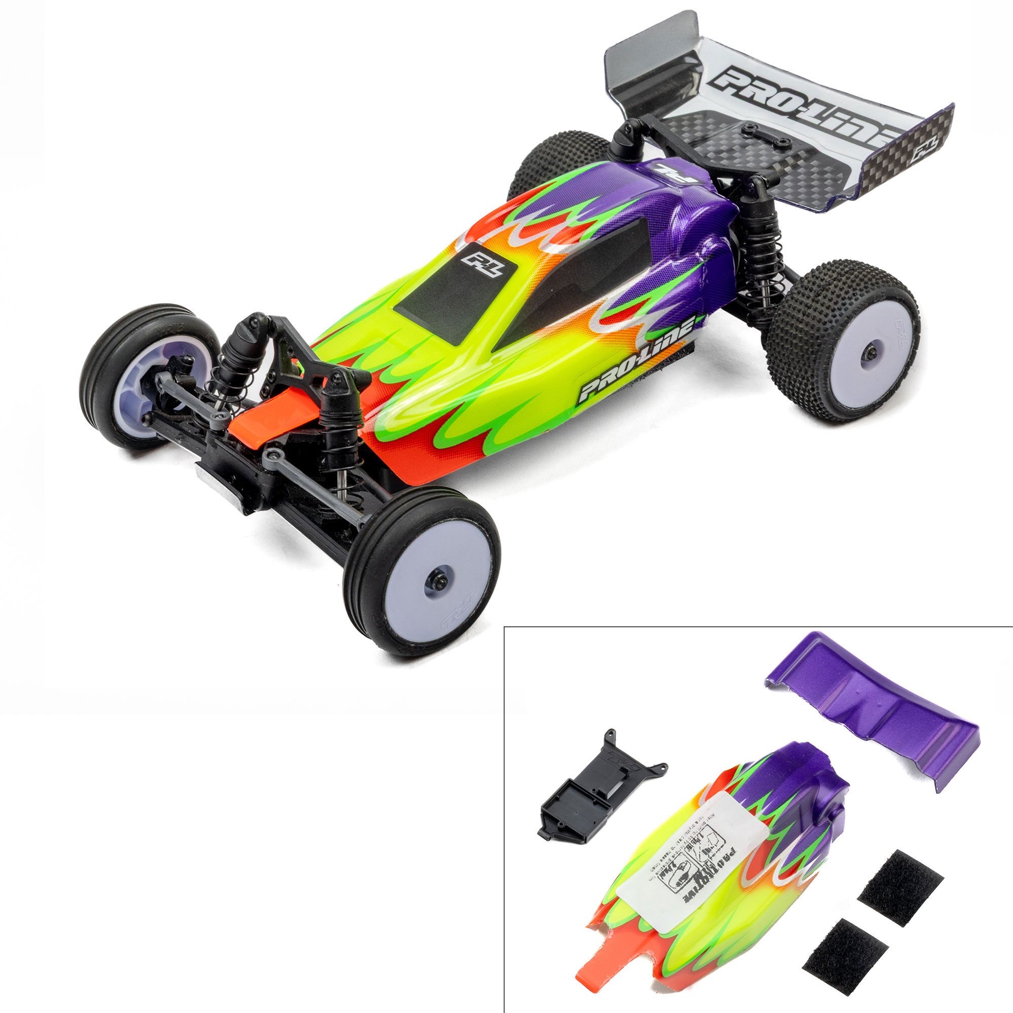 Proline Limited Edition Pre-Cut/Pre-Painted Crowd Pleazer Slipstream Body with ESC Relocator: Losi Micro-B