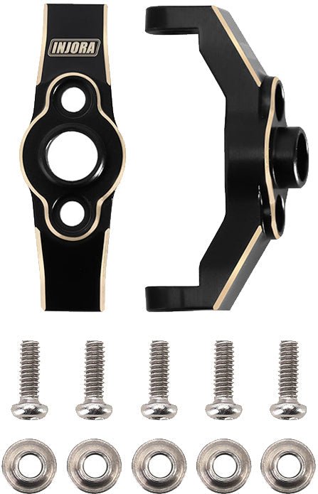 Injora 4g/pcs Brass Caster Blocks C Hub Carriers for 1/18 TRX4M (2) (4M