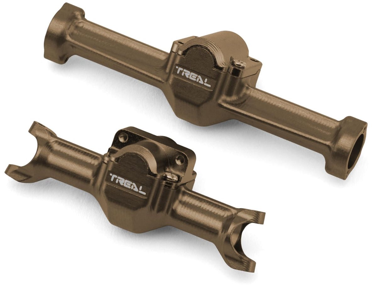 Treal Hobby Treal Hobby Axial SCX30 7075 Aluminum Front & Rear Axle Housings Set (Bronze)