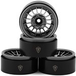 Treal Hobby Treal Hobby 1.9" Type-J Multi-Spoke Aluminum Crawler Beadlock Wheels (Grey)