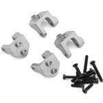 Treal Hobby Treal Hobby Losi Mini LMT Aluminum Lower Shock & Links Mounts (Silver) (4)