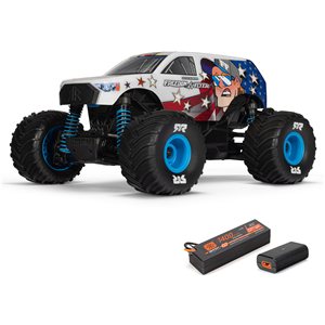 ARRMA 1/16 FREEDOM FLYER GROM 4X4 RTR Brushed Monster Truck (Battery & Charger Included), White
