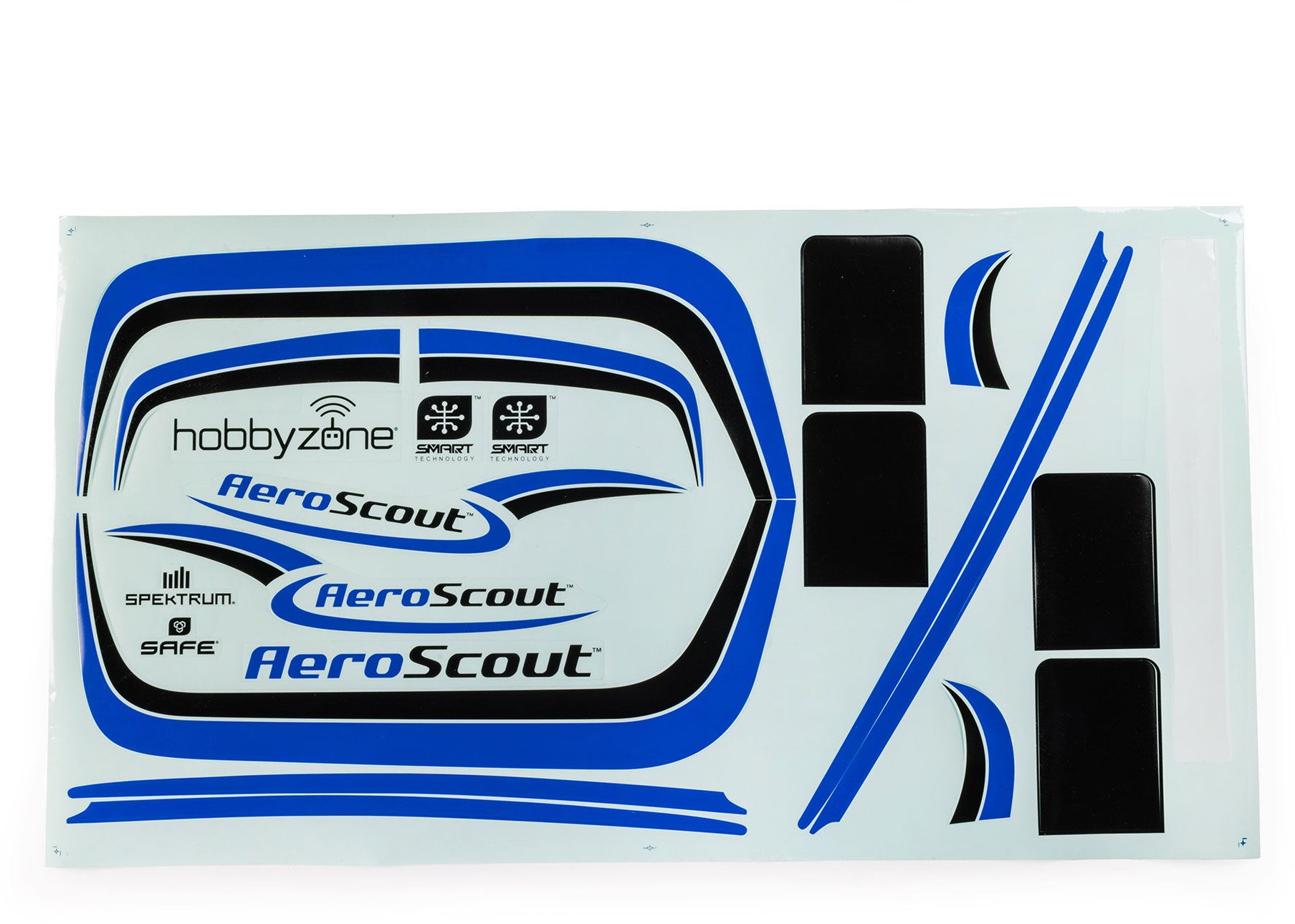 Hobby Zone AeroScout Blue Decal Sheet