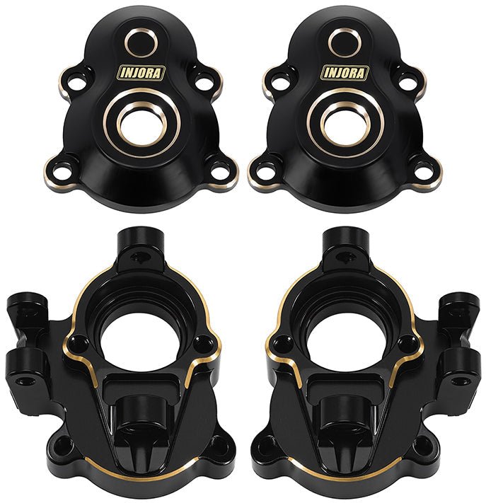 Injora Brass Front Outer Portal Housings for 1/18 Redcat Ascent-18 Scou