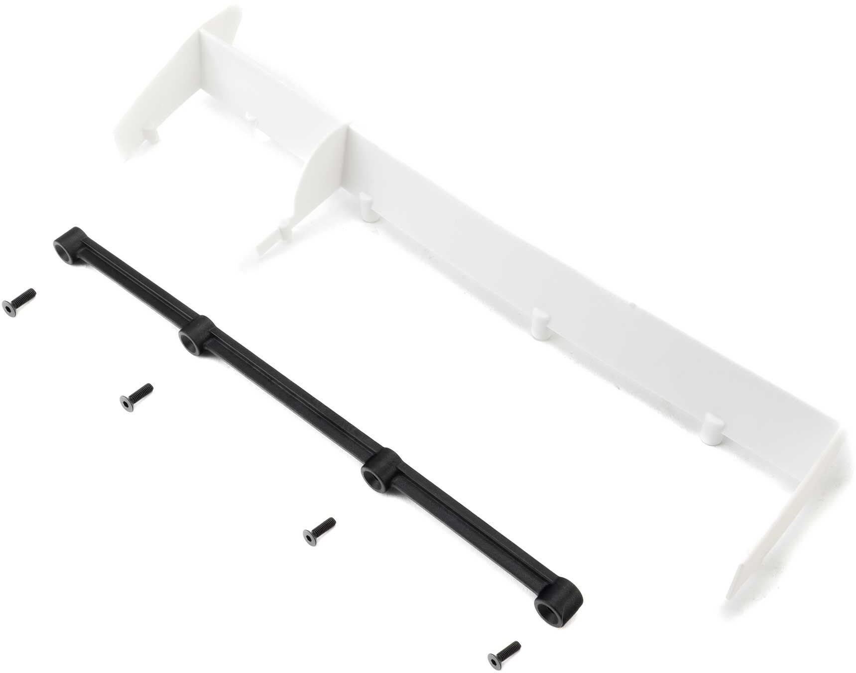 Losi Rear Spoiler Set, White: 22S DLM
