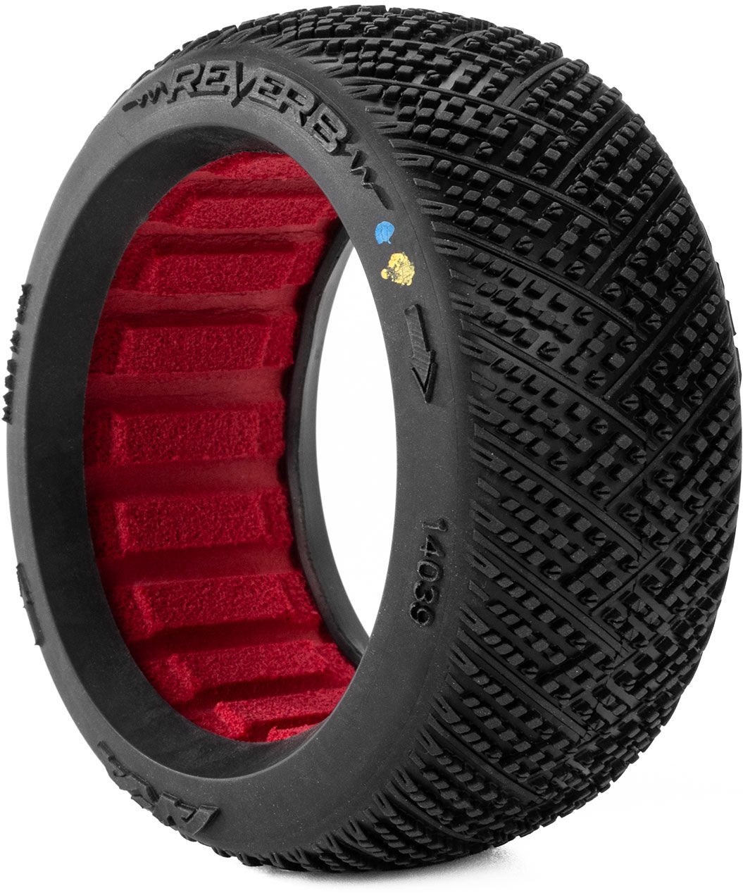 AKA Racing 1/8 Reverb Soft Long Wear Front/Rear Off-Road Buggy Tires MTD 17mm, White (2)