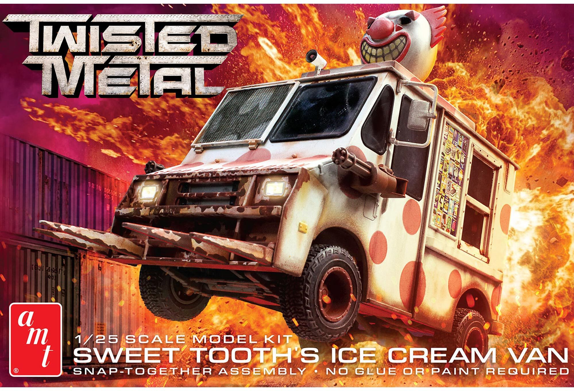 AMT 1/25 Sweet Tooth Ice Cream Van \"Twisted Metal\" Snap Model Kit