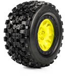 Proline 1/5 Limited Edition Badlands MX43 Pro-Loc Front/Rear Tires Mounted 24mm Yellow/Black Impulse (2): X-MAXX