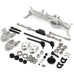Treal Hobby Treal Hobby Vanquish H10 Optic 7075 Aluminum Front Portal Axle Kit (Silver)