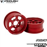 Vanquish Products Volk Racing 1.9 TE37XT M-SPEC Beadlock Wheels - Red
