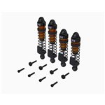 ARRMA Shock Set, Front/Rear Assembled, 700cSt Oil, Orange, (4Pcs): MINI