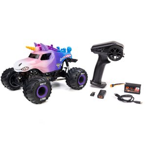 Losi 1/18 Mini LMT Sparkle Smash 2S 4X4 RTR Brushed Monster Truck (Battery & Charger Included)