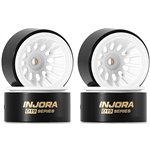Injora 0.7 Turbine D19 Deep Dish Brass Wheels for 1/30 SCX30 (W7015)