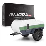 Injora Scale Teardrop Trailer with Hitch for 1/24 Axial SCX24