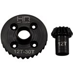 Hot Racing 30/12T Steel Helical Diff Ring/Pinion Rear - MINI KRATON