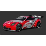Nissan 350Z Nismo Gt Body, Clear, 190Mm Wb255mm