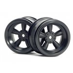 Black Vintage 5 Spoke Wheel, 31Mm, 6Mm Offset (2Pcs)