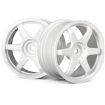 Te37 Wheel, 26Mm, White 6Mm Offset, Fits 26Mm Tire