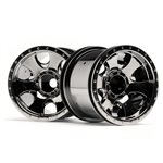 Warlock 2.2" Wheel, Black Chrome (2Pcs)