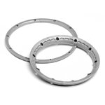 Heavy Duty Wheel Bead Lock Rings, Silver, (For 2 Wheels), Baja 5