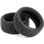 X Pattern Radial Tire, D Compound, 26Mm, (2Pcs), 1/10Th On-Road