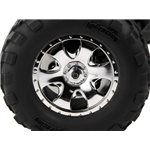 Mounted Gt2 Tire, S Compound, On Warlock Wheel, Chrome Glued, In