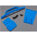 RPM Blue Front Bumper & Skid Plate For The Traxxas Slash 4X4