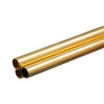 Round Brass Tube: 3/8" Od X 0.014" Wall X 36" Long