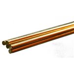 K+S Round Brass Rod: 3/16" Od X 36" Long
