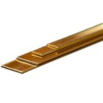 Bendable Brass Strip: 0.032 X (1/4" & 1/2") X 12" Long