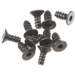 Hex Socket Tapping Flat Head M2.6x6mm Blk (10)