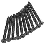 Hex Socket Tapping Flat Head Blk M2.6x25mm (10)