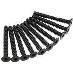 Hex Socket Tap Flat Head M3x25mm Black (10)
