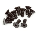 Flat Head Screw, M2.5X6mm, Hex Socket, (10Pcs)
