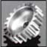 21 Tooth .6 Mod Metric Steel Alloy Pinion Gear, 1/8" Bore