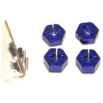 14Mm Aluminum Wheel Hex, Blue, For Traxxas Stampede