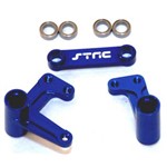 ST Racing Concepts Aluminum Steering Bellcrank Set, W/Bearings, Blue, For Traxxas S