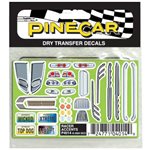 Pinecar Racer Accents Dry Transfer